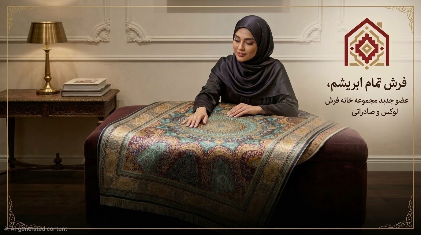 فرش ابریشمی صادراتی 