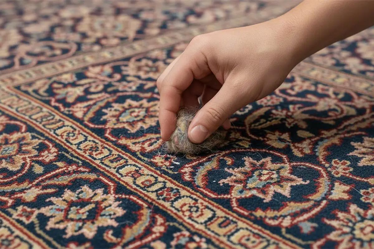 دلایل پرزدهی فرش؛ علت پرز دادن فرش ماشینی و راه‌های رفع آن