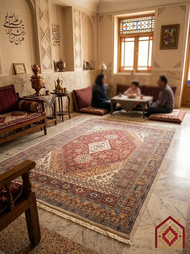 فرش لیلی کلکسیون امپرا مدل 8016LC شانه ۷۰۰ تراکم ۲۱۰۰
