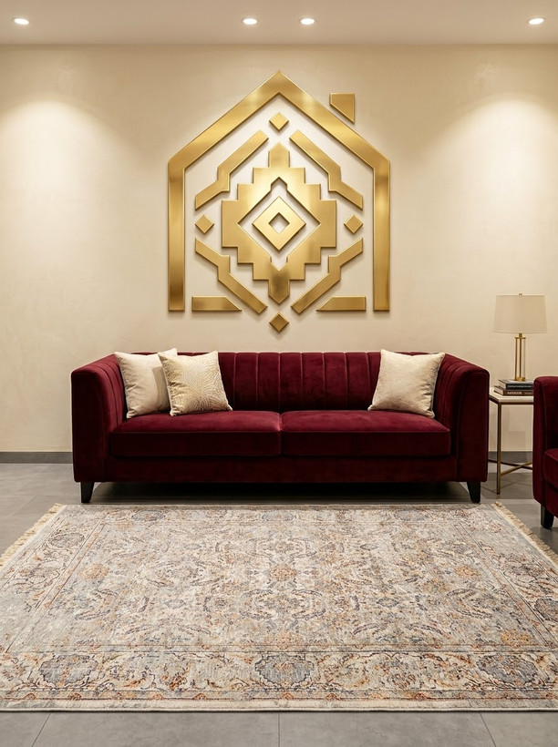 فرش لیلی کلکسیون امپرا مدل 7301D شانه ۷۰۰ تراکم ۲۱۰۰