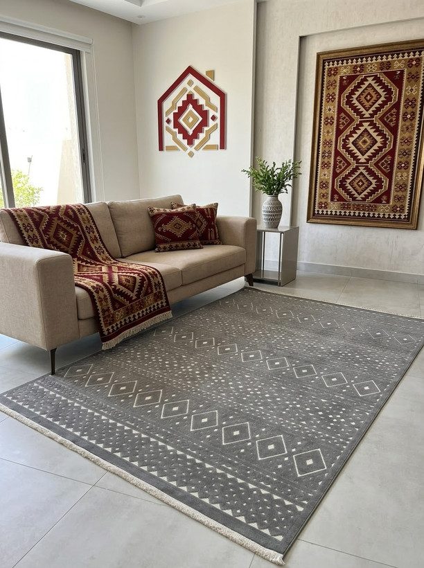 فرش آرمانی کلکسیون دلوکس کد ۵۱۰۶ اسموکی
