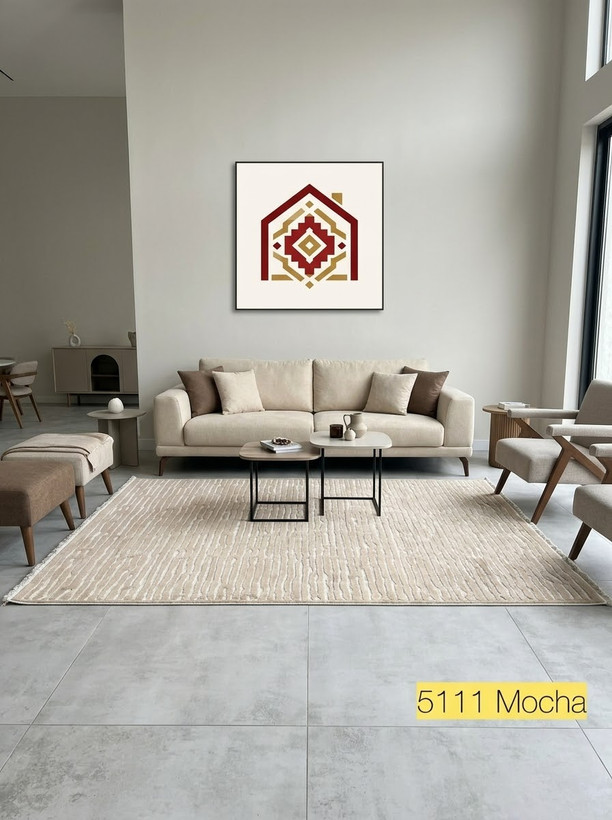 فرش آرمانی کلکسیون دلوکس کد ۵۱۱۱ موکا