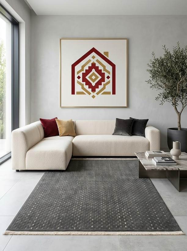 فرش آرمانی کلکسیون دلوکس کد ۵۱۷۳ اسموکی