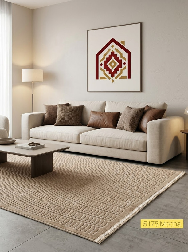 فرش آرمانی کلکسیون دلوکس کد ۵۱۷۵ موکا