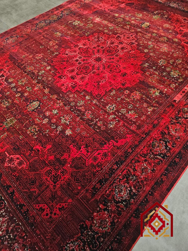 فرش آرمانی کلکسیون فرح کد ۱۲۱۷ لاکی ۱۲۰۰ شانه ۳۶۰۰ تراکم