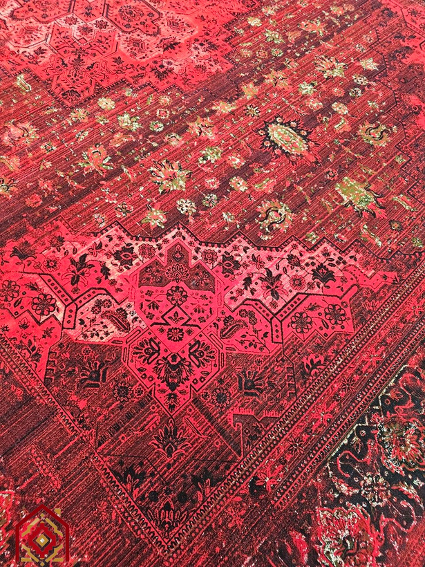 فرش آرمانی کلکسیون فرح کد ۱۲۱۷ لاکی ۱۲۰۰ شانه ۳۶۰۰ تراکم