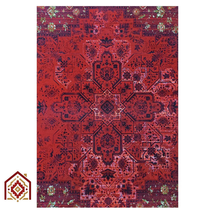 فرش آرمانی کلکسیون فرح کد ۱۲۱۷ لاکی ۱۲۰۰ شانه ۳۶۰۰ تراکم