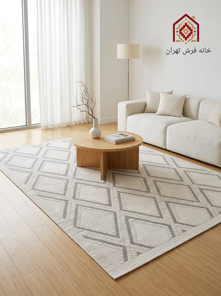 فرش نقش کهن کلکسیون اپکس کد ۹۰۳۰طرح فانتزی