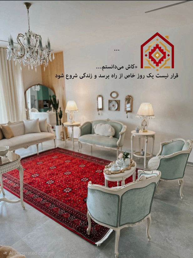 فرش آرمانی کلکسیون فرح کد ۱2۰۳ لاکی ۱۲۰۰ شانه