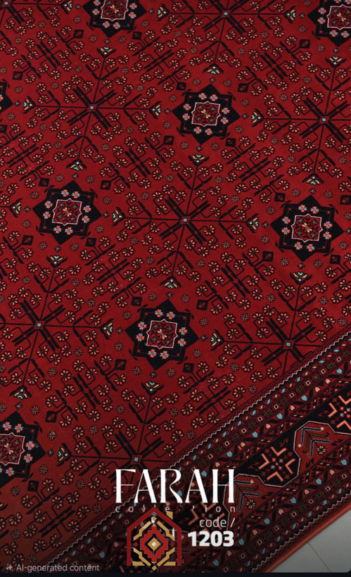 فرش آرمانی کلکسیون فرح کد ۱2۰۳ لاکی ۱۲۰۰ شانه